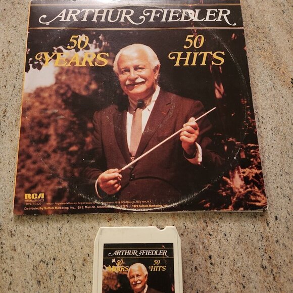 Arthur Fiedler Vinyl Record and 8 Track Tape Vintage - Picture 1 of 3